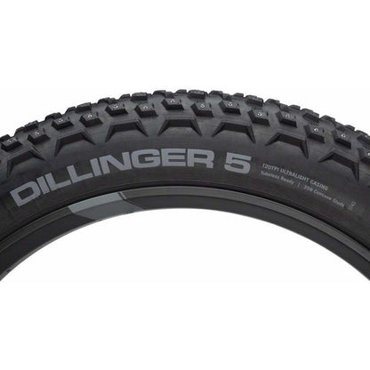 45NRTH 45NRTH Dillinger 5 Tire - 27.5 x 4.5", Tubeless, Folding, 120tpi, 252 Concave Carbide Aluminum Studs