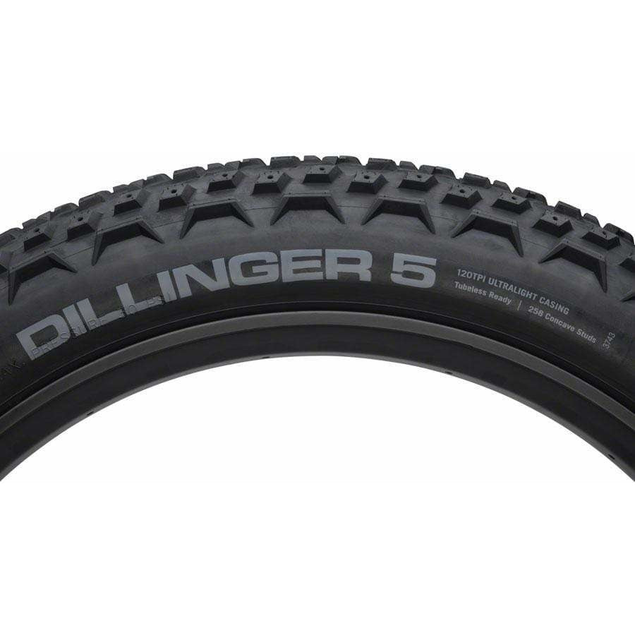 45NRTH 45NRTH Dillinger 5 Tire - 27.5 x 4.5", Tubeless, Folding, 120tpi, Studdable
