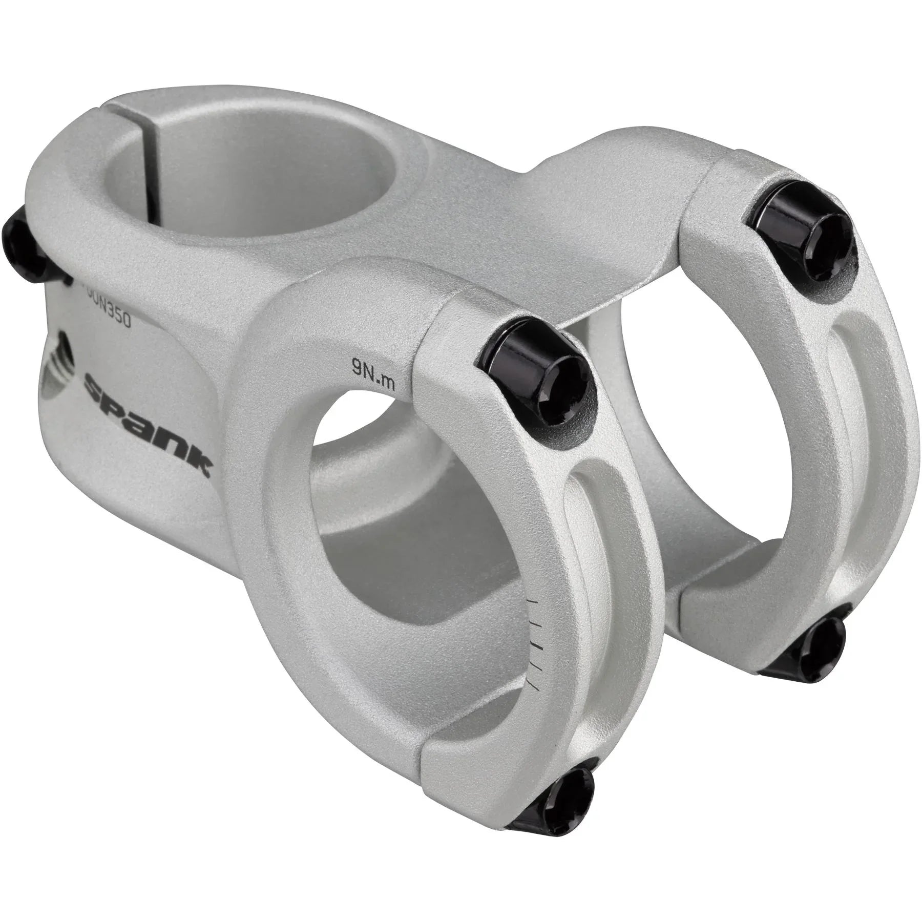 Spank Spoon 350 45mm Mountain Bike Stem, Silver - Stems - Bicycle Warehouse