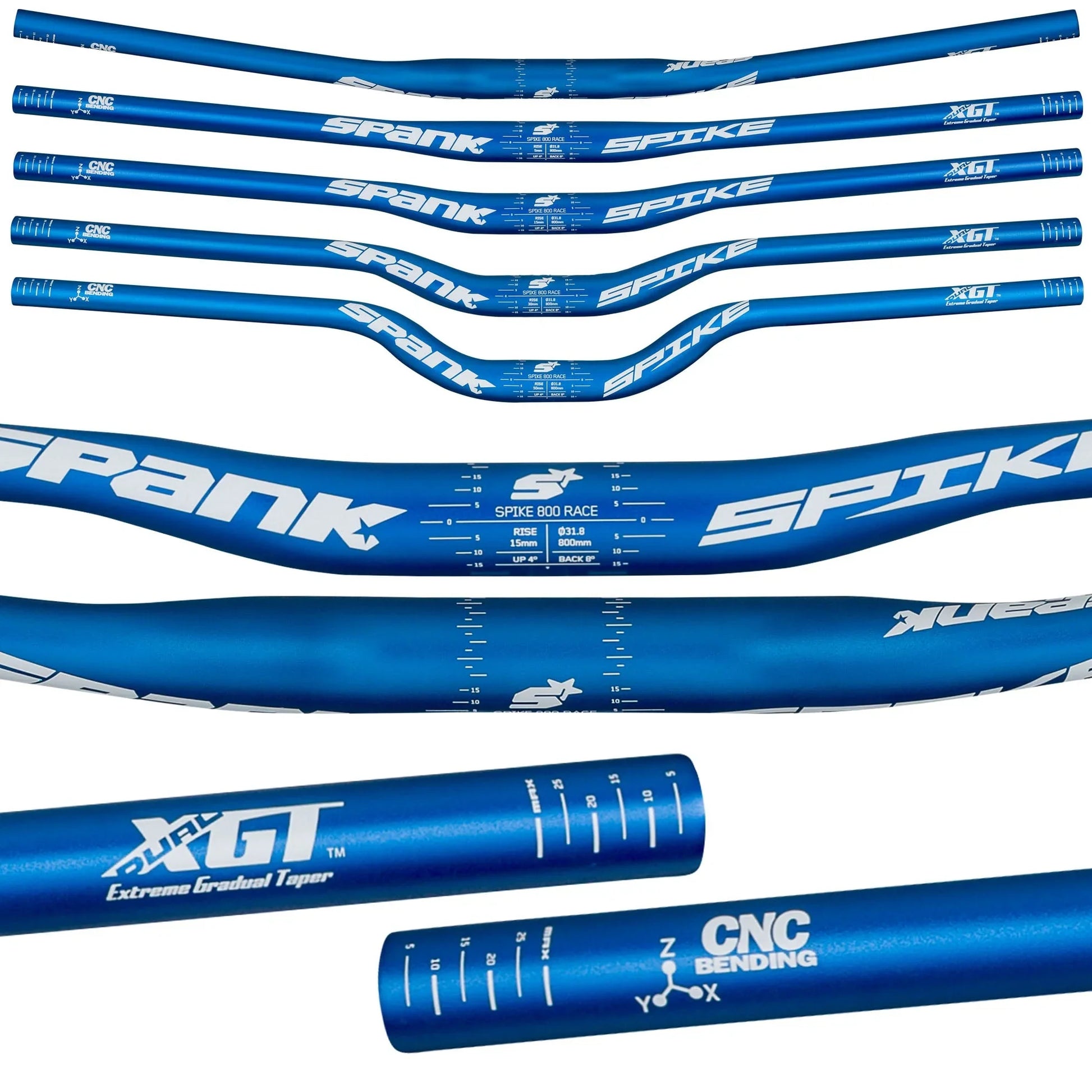 Cintre SPANK SPIKE 800 RACE Rise 30mm 800mm Rouge Cintre SPANK SPIKE 800 RACE Rise 30mm 800mm Rouge