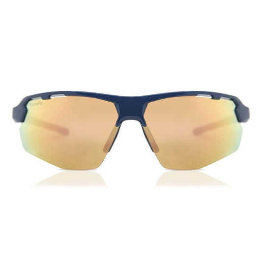 Smith Resolve French Navy + ChromaPop Red Mirror Lens Sunglasses - Eyewear - Bicycle Warehouse