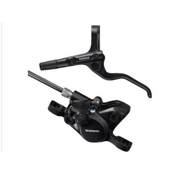 Bicycle Warehouse BRAKE SHIM BR-MT200 DISC BRAKE AND BL-MT201 LEVER- FRONT, HYDRAULIC, 2 PISTON, PM- BK - - Bicycle Warehouse