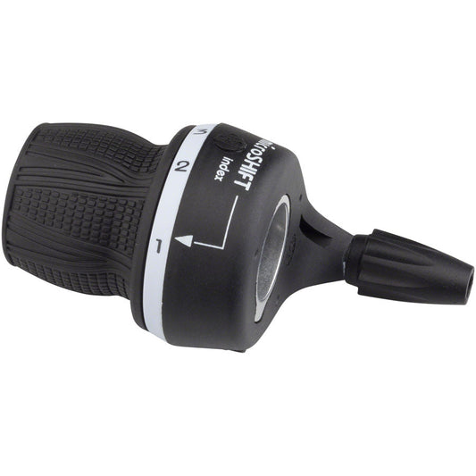 microSHIFT MS29 Left Twist Shifter, Triple, Shimano Compatible - Shifters - Bicycle Warehouse