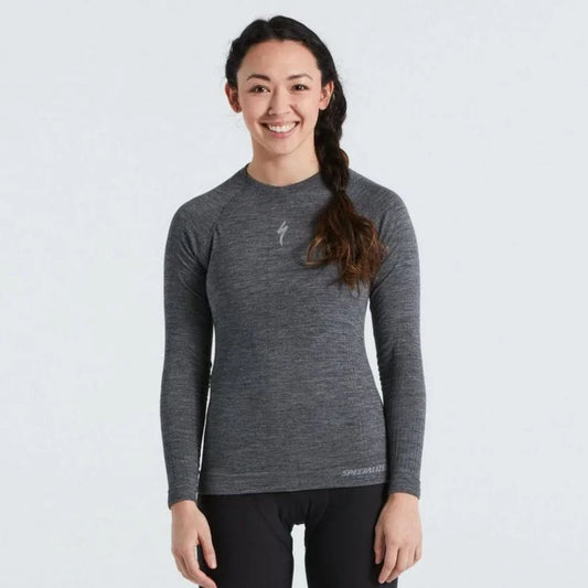 Specialized Women's Merino Seamless Long Sleeve Base Layer - Baselayers - Bicycle Warehouse