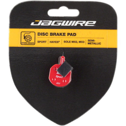 Jagwire Mountain Sport Semi-Metallic Disc Brake Pads for Hayes CX, MX, Sole - Brake Pads - Bicycle Warehouse