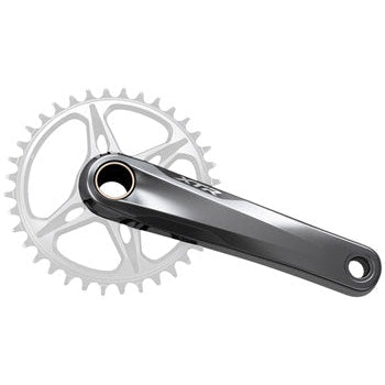 Shimano XTR FC-M9100 Bicycle Crankset - 175mm, 12-Speed, 1x, Direct Mount, Hollowtech II Spindle Interface, Gray - Cranksets - Bicycle Warehouse