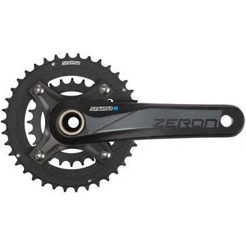 SR Suntour Zeron AX-BT Bicycle Crankset - 175mm, 10-Speed, 36/22t, 104/64 BCD, Hollowtech II Spindle Interface - Cranksets - Bicycle Warehouse