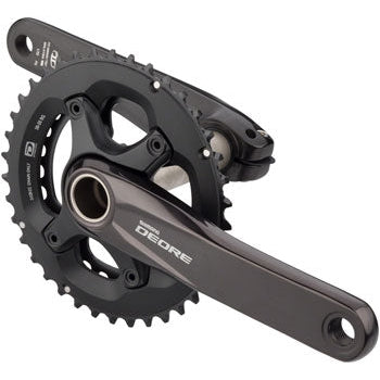 Shimano FC-M6000-2 Bicycle Crankset - 170mm, 10-Speed, 38/28t, 96/64 BCD, Hollowtech II Spindle Interface - Cranksets - Bicycle Warehouse