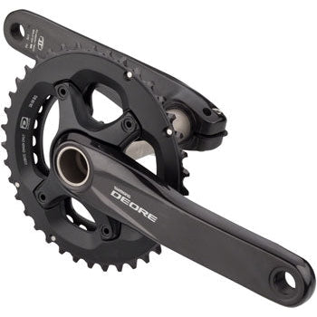 Shimano FC-M6000-2 Bicycle Crankset - 175mm, 10-Speed, 38/28t, 96/64 BCD, Hollowtech II Spindle Interface - Cranksets - Bicycle Warehouse