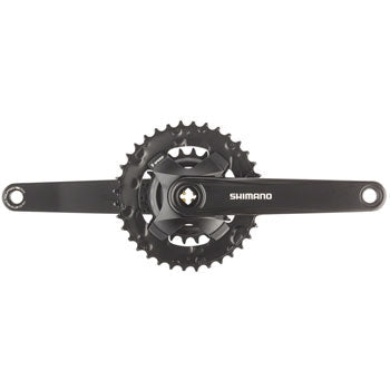 Shimano FC-MT101-B2 Bicycle Crankset - 175mm, 9-Speed, 36/22t, Square Taper JIS Spindle Interface, 51.8mm Chainline - Cranksets - Bicycle Warehouse