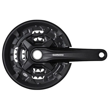 Shimano FC-MT210-3 Bicycle Crankset - 175mm, 9-Speed, 40/30/22t, 50mm Chainline - Cranksets - Bicycle Warehouse