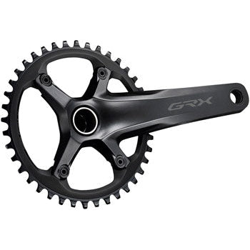 Shimano GRX FC-RX600-1 Bicycle Crankset - 170mm, 11-Speed, 40t, 110 BCD, Hollowtech II Spindle Interface - Cranksets - Bicycle Warehouse