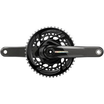 SRAM Force Bicycle Crankset - 165mm, 2x 12-Speed, 46/33t, Direct Mount, DUB Spindle Interface, Iridescent Gray, D2 - Cranksets - Bicycle Warehouse