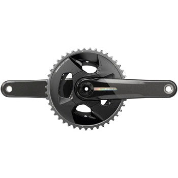 SRAM Force Wide Bicycle Crankset - 170mm, 2x 12-Speed, 43/30t, 94 BCD, DUB Spindle Interface, Iridescent Gray, D2 - Cranksets - Bicycle Warehouse