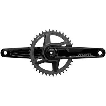 SRAM Rival 1 AXS Wide Bicycle Crankset - 175mm, 12-Speed, 40t, 8-Bolt Direct Mount, DUB Spindle Interface, D1 - Cranksets - Bicycle Warehouse