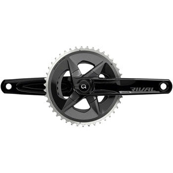 SRAM Rival AXS Wide Power Meter Bicycle Crankset - 165mm, 12-Speed, 43/30t Yaw, 94 BCD, DUB Spindle Interface, D1 - Cranksets - Bicycle Warehouse