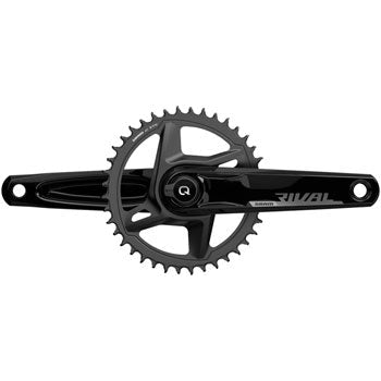 SRAM Rival 1 AXS Wide Power Meter Bicycle Crankset - 170mm, 12-Speed, 40t, 8-Bolt Direct Mount, DUB Spindle Interface, D1 - Cranksets - Bicycle Warehouse