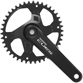 Shimano CUES FC-U4000-1 Bicycle Crankset - 170mm, 9/10/11-Speed, 42t, Riveted, Square Taper JIS Spindle Interface - Cranksets - Bicycle Warehouse