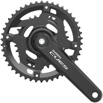 Shimano CUES FC-4010-2 Bicycle Crankset - 170mm, 9/10-Speed, 46/30t, Riveted, Square Taper JIS Spindle Interface - Cranksets - Bicycle Warehouse