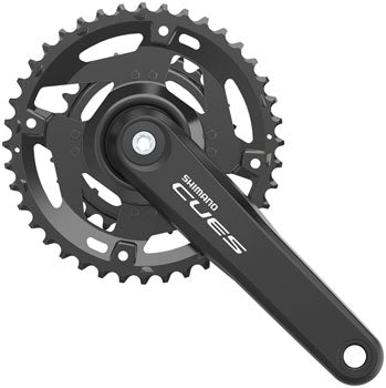 Shimano CUES FC-4010-2 Bicycle Crankset - 175mm, 9/10-Speed, 46/30t, Riveted, Square Taper JIS Spindle Interface - Cranksets - Bicycle Warehouse