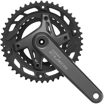 Shimano CUES FC-U6000-2 Bicycle Crankset - 175mm, 9/10-Speed, 46/30t, 110 BCD, Hollowtech II - Cranksets - Bicycle Warehouse