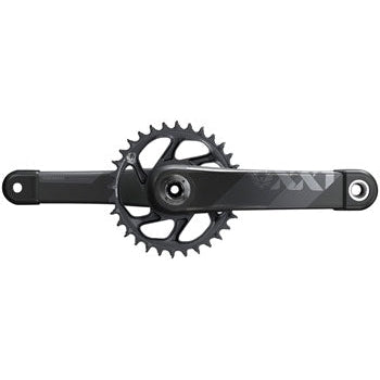 SRAM XX1 Eagle Bicycle Crankset - 175mm, 12-Speed, 34t, Direct Mount, Cannondale Ai, DUB Spindle Interface, Gray, C2 - Cranksets - Bicycle Warehouse