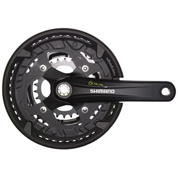 Shimano Alivio FC-T4010 Bicycle Crankset - 175mm, 9-Speed, 48/36/26t, 104/64 BCD, Shimano Octalink V2 Spindle Interface - Cranksets - Bicycle Warehouse