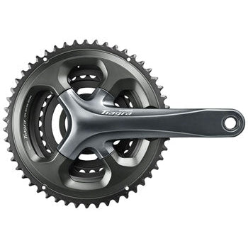 Shimano Tiagra FC-4703 Bicycle Crankset - 172.5mm, 10-Speed, 50/39/30t, 110/74 Asymmetric BCD, Hollowtech II Spindle Interface, Gray - Cranksets - Bicycle Warehouse