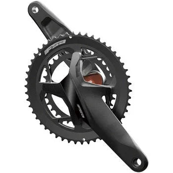 Full Speed Ahead Gossamer Pro POD SC PowerBox Bicycle Crankset - 170mm, 11/12-Speed, 50/34t, 120/90mm BCD, BB386EVO Spindle, 2-Tone Black - Cranksets - Bicycle Warehouse