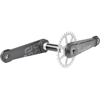 e*thirteen LG1 Race Carbon Bicycle Crankset - 160mm, 83mm, 30mm Spindle with e*thirteen P3 Connect Interface, Carbon Black - Cranksets - Bicycle Warehouse