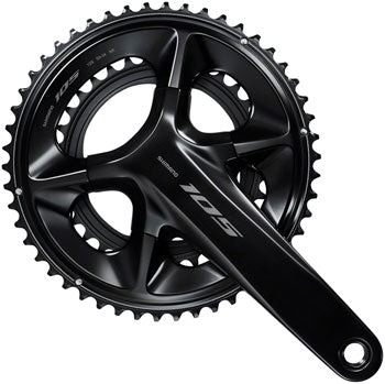 Shimano 105 FC-R7100 Bicycle Crankset - 165mm, 12-Speed, 50/34t, 110 Asymmetric BCD, Hollowtech II Spindle Interface - Cranksets - Bicycle Warehouse