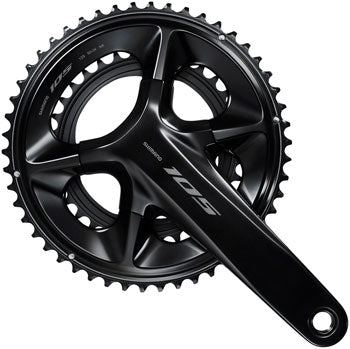 Shimano 105 FC-R7100 Bicycle Crankset - 172.5mm, 12-Speed, 50/34t, 110 Asymmetric BCD, Hollowtech II Spindle Interface - Cranksets - Bicycle Warehouse