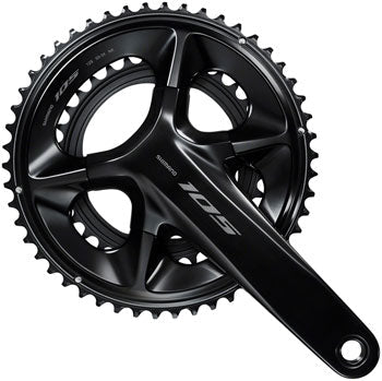 Shimano 105 FC-R7100 Bicycle Crankset - 175mm, 12-Speed, 50/34t, 110 Asymmetric BCD, Hollowtech II Spindle Interface - Cranksets - Bicycle Warehouse