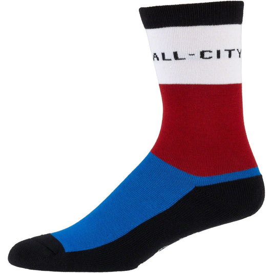 All-City Parthenon Party Bike Socks - Multi-Color - Socks - Bicycle Warehouse