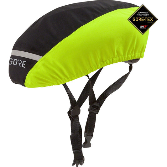 Garneau C3 GORE-TEX Helmet Cover - Yellow/Black - Helmets - Bicycle Warehouse