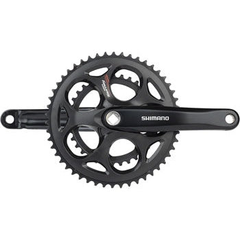Shimano Tourney FC-A070 Bicycle Crankset - 170mm, 7/8-Speed, 50/34t, Riveted, Square Taper JIS Spindle Interface - Cranksets - Bicycle Warehouse
