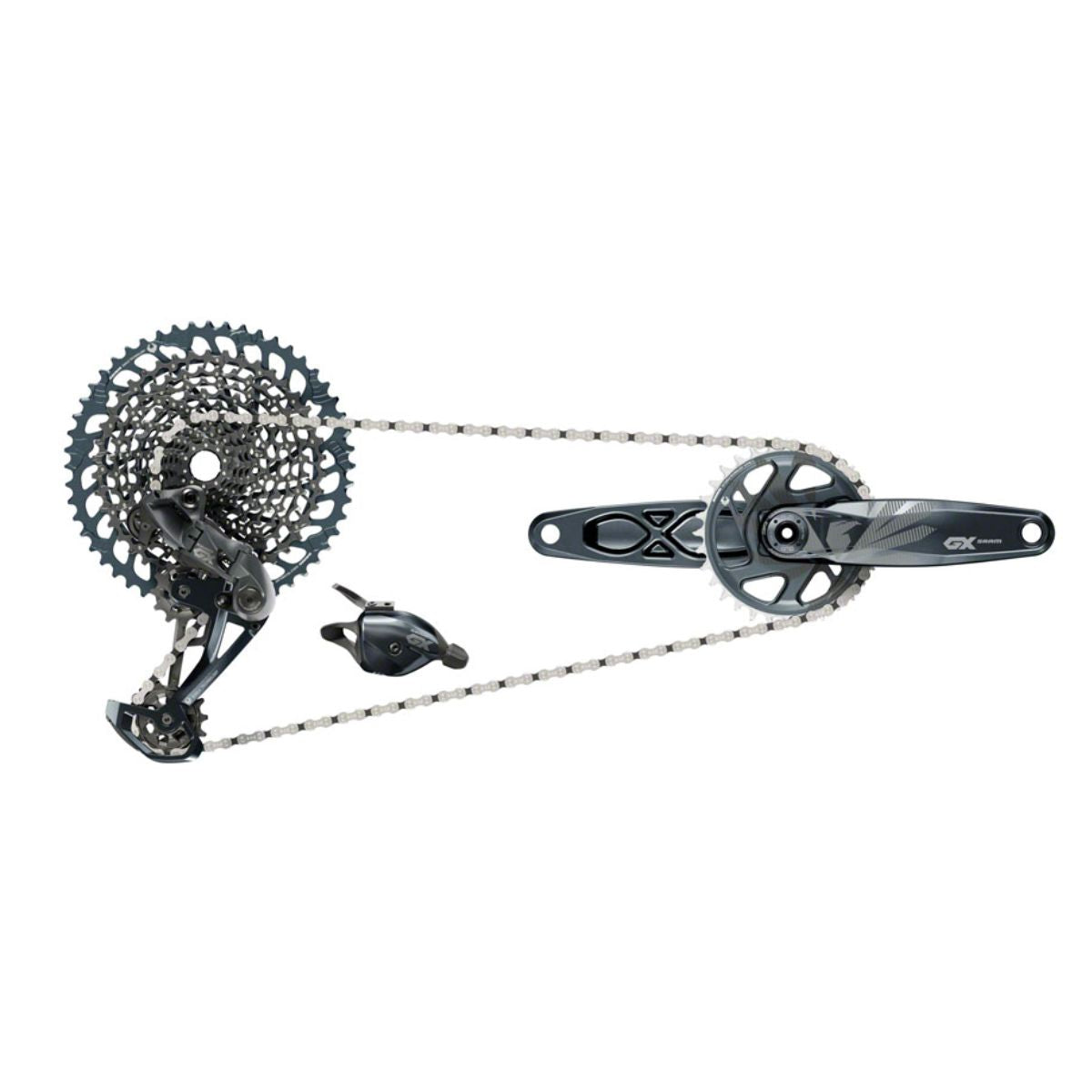 SRAM GX Eagle Groupset - 175mm Boost Crankset, 32t, DUB, Trigger Shifter, Rear Derailleur, 12-Speed 10-52t Cassette and 12-Speed Chain - Groupsets - Bicycle Warehouse