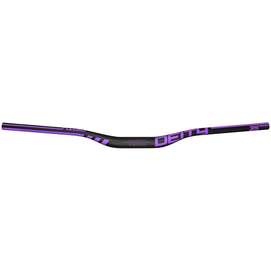 Deity Components Speedway 35mm MTB Handlebar - Carbon, 30mm Rise, 810mm Width, 35mm Clamp, Purple - Handlebars - Bicycle Warehouse