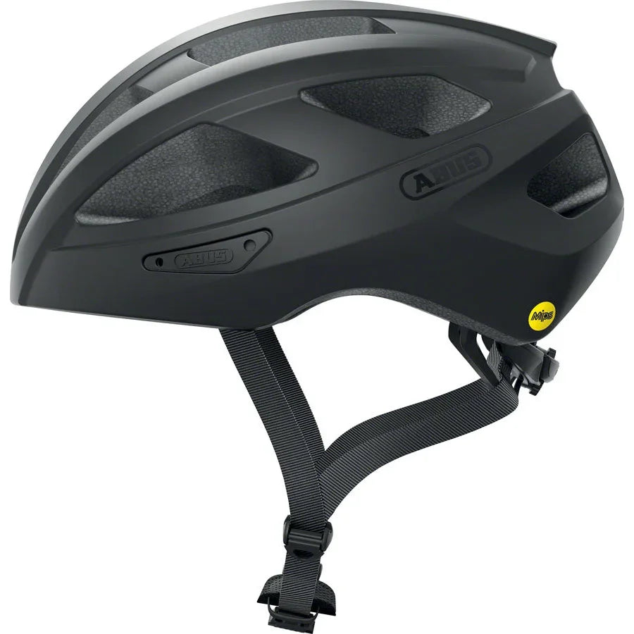 Abus Macator MIPS Road Bike Helmet - Velvet Black - Helmets - Bicycle Warehouse