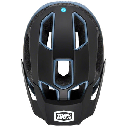 100% Altec Mountain Bike Helmet with Fidlock - Black/Blue - Helmets - Bicycle Warehouse