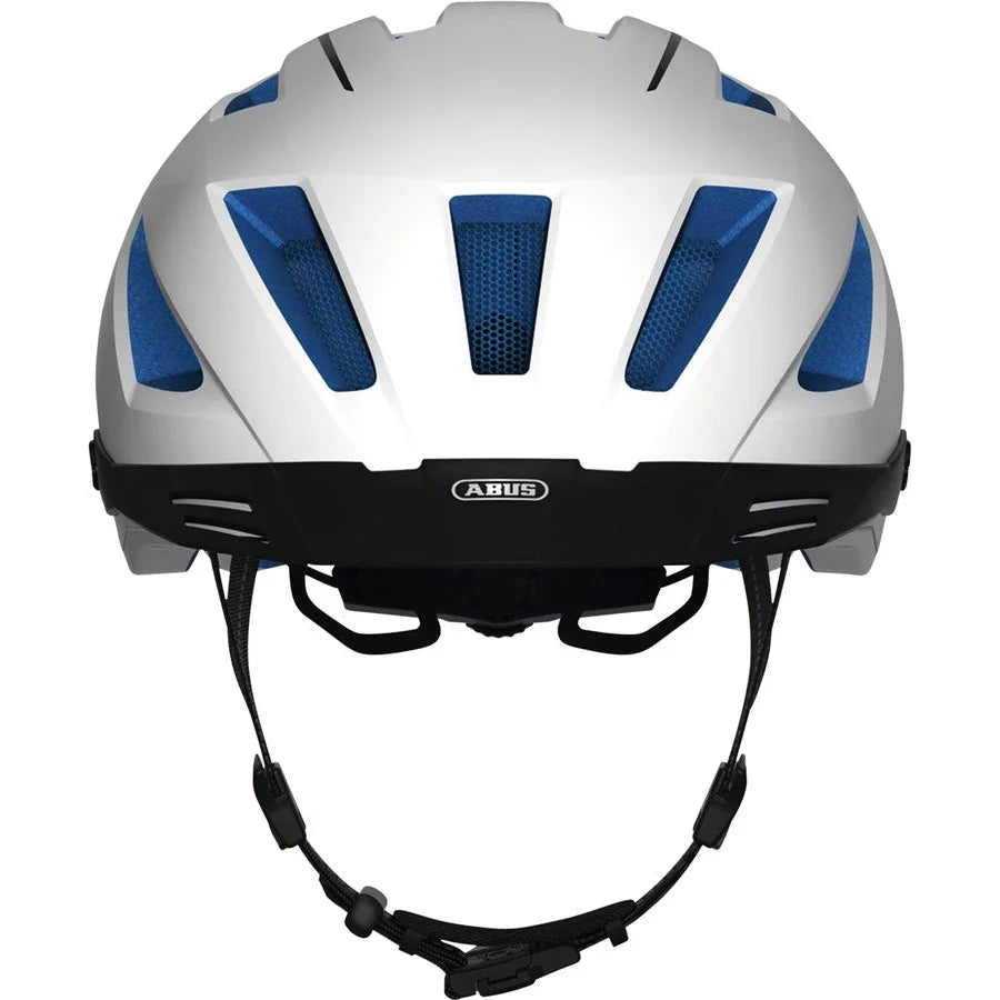 Abus Pedelec 2.0 Road Bike Helmet - White/Blue - Helmets - Bicycle Warehouse