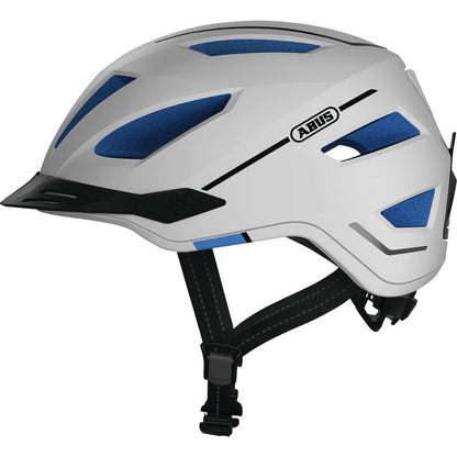 Abus Pedelec 2.0 Road Bike Helmet - White/Blue - Helmets - Bicycle Warehouse