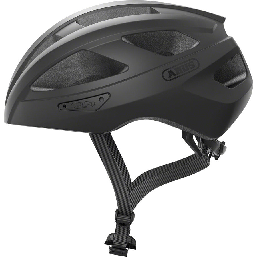 Abus Macator Road Bike Helmet - Velvet Black - Helmets - Bicycle Warehouse