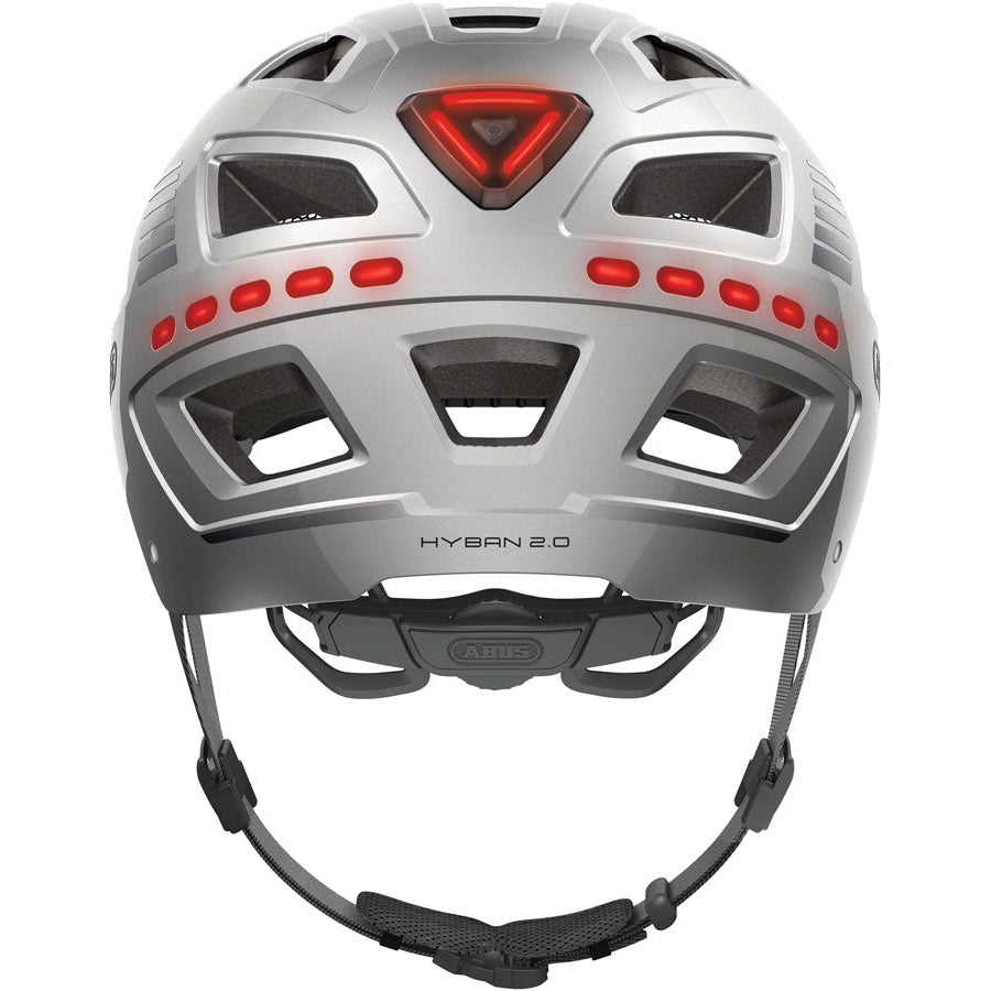 Abus Hyban 2.0 LED Road Bike Helmet - Gray - Helmets - Bicycle Warehouse