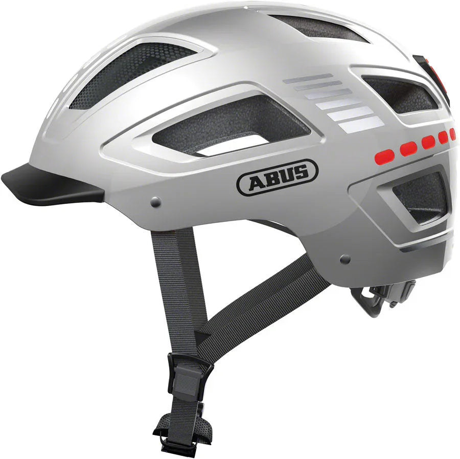ABUS Hyban 2.0 LED Helmet (Signal Silver)