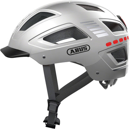 Abus Hyban 2.0 LED Road Bike Helmet - Gray - Helmets - Bicycle Warehouse