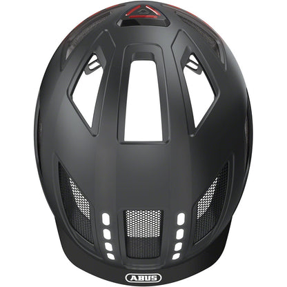 Abus Hyban 2.0 LED Road Bike Helmet - Black - Helmets - Bicycle Warehouse