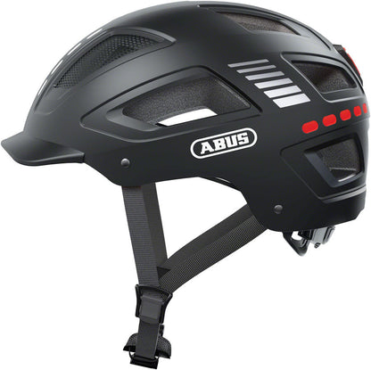 Abus Hyban 2.0 LED Road Bike Helmet - Black - Helmets - Bicycle Warehouse