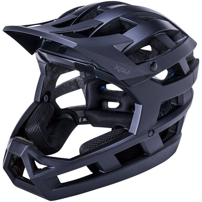 Kali Protectives Invader 2.0 Full-Face Mountain Bike Helmet - Black - Helmets - Bicycle Warehouse