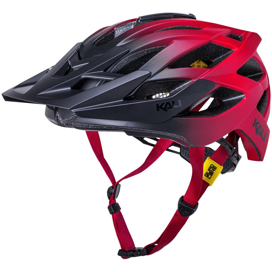 Kali Protectives Lunati 2.0 Mountain Bike Helmet - Black/Red - Helmets - Bicycle Warehouse